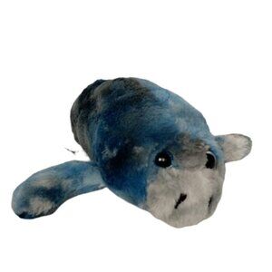 Blue Manatee Sea Life Plush Stuffed Animal 10 Inch